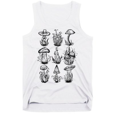 Cottagecore Mushrooms Goblincore Aesthetic Tank Top