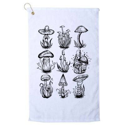 Cottagecore Mushrooms Goblincore Aesthetic Golf Towel