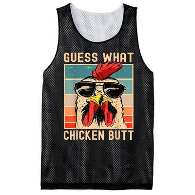 Chicken Meme Guess What Chicken Butt Mesh Reversible Basketball Jersey Tank