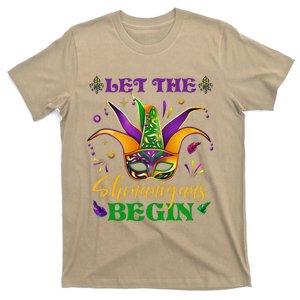 Cute Mardi Gras Mask Let The Shenanigans Begin T-Shirt