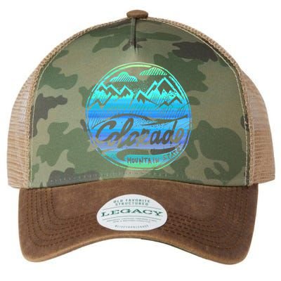 Colorado Mountains Gift Funny Enjoy Colorado Gift Legacy Tie Dye Trucker Hat