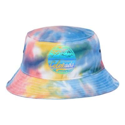 Colorado Mountains Gift Funny Enjoy Colorado Gift Tie Dye Newport Bucket Hat