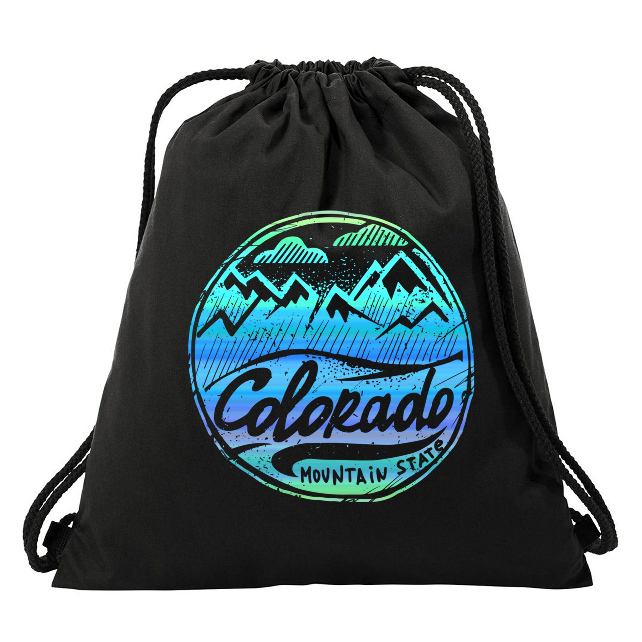 Colorado Mountains Gift Funny Enjoy Colorado Gift Drawstring Bag