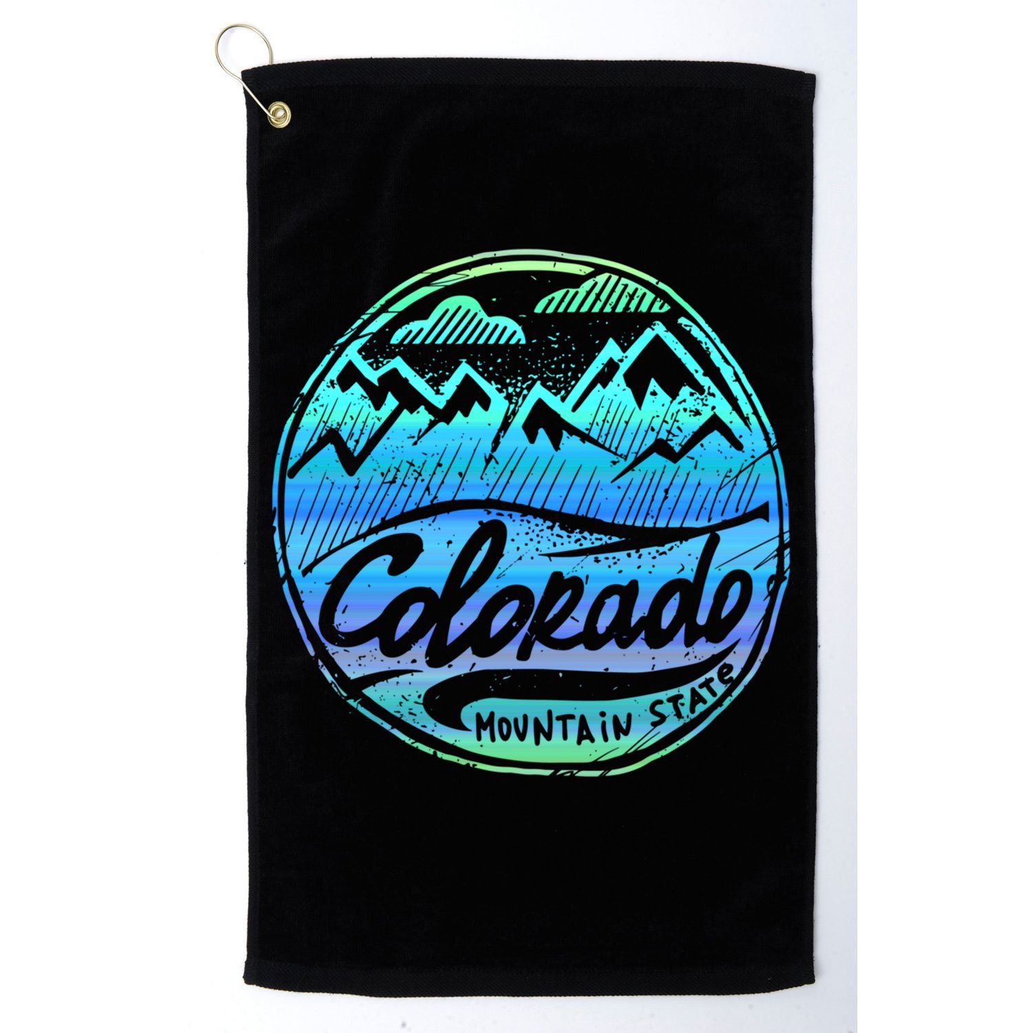 Colorado Mountains Gift Funny Enjoy Colorado Gift Golf Towel