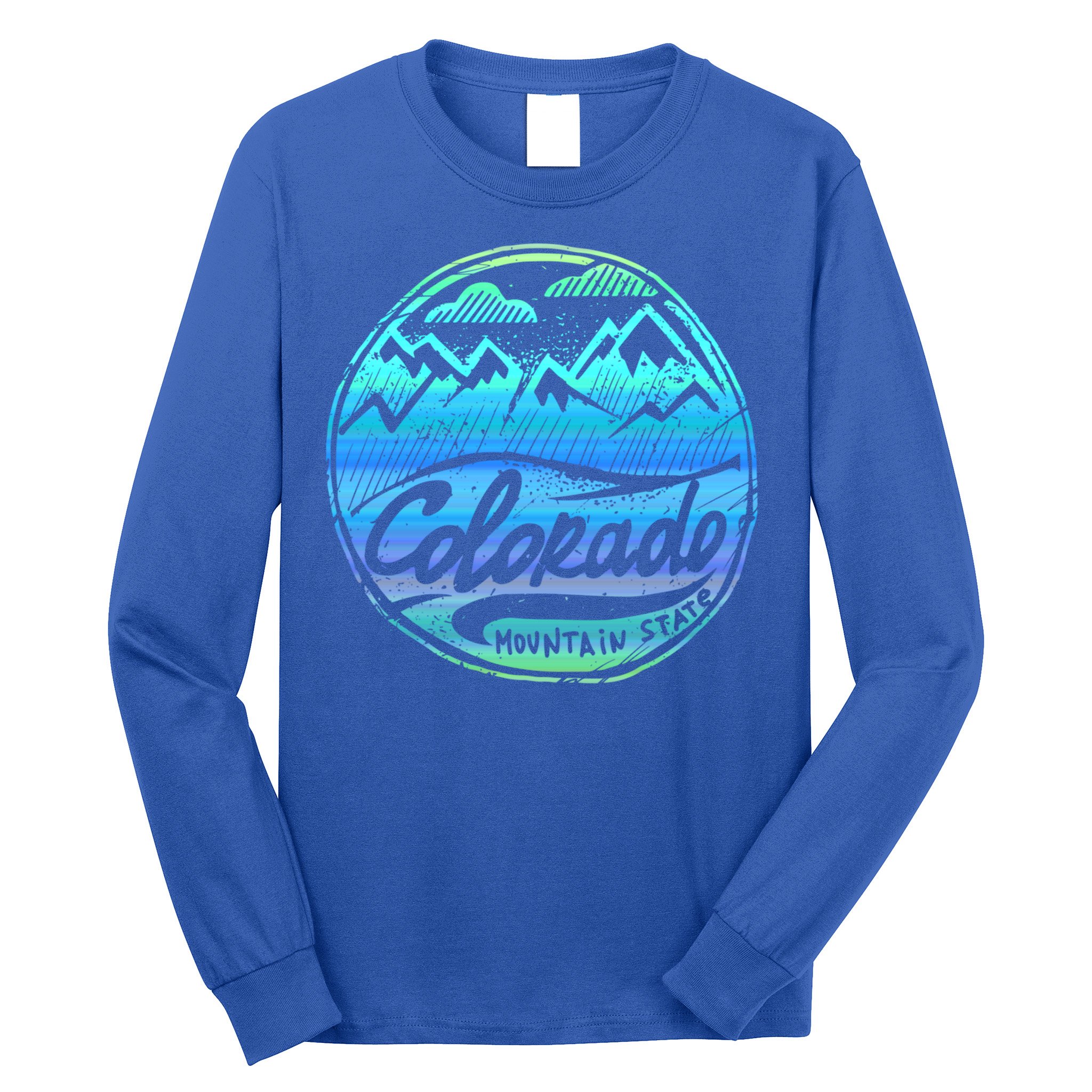 Colorado Mountains Gift Funny Enjoy Colorado Gift Long Sleeve Shirt