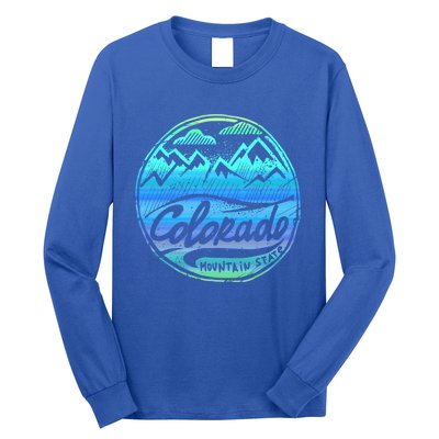 Colorado Mountains Gift Funny Enjoy Colorado Gift Long Sleeve Shirt