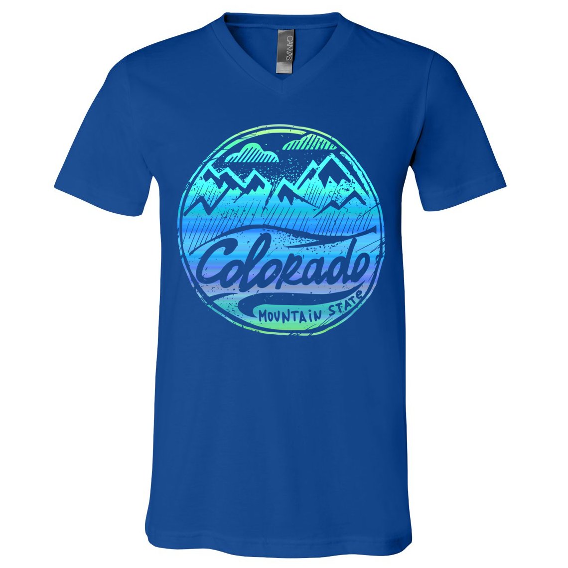 Colorado Mountains Gift Funny Enjoy Colorado Gift V-Neck T-Shirt