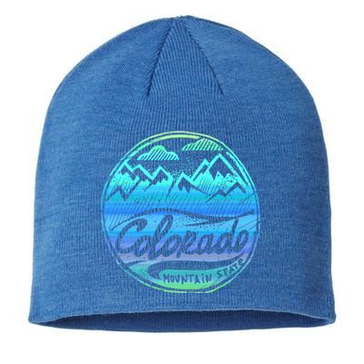 Colorado Mountains Gift Funny Enjoy Colorado Gift Sustainable Beanie