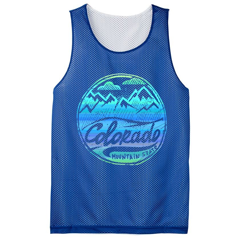Colorado Mountains Gift Funny Enjoy Colorado Gift Mesh Reversible Basketball Jersey Tank