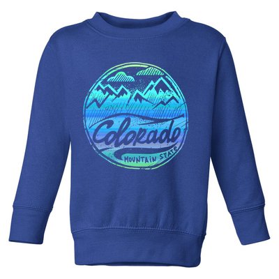 Colorado Mountains Gift Funny Enjoy Colorado Gift Toddler Sweatshirt