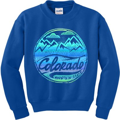 Colorado Mountains Gift Funny Enjoy Colorado Gift Kids Sweatshirt