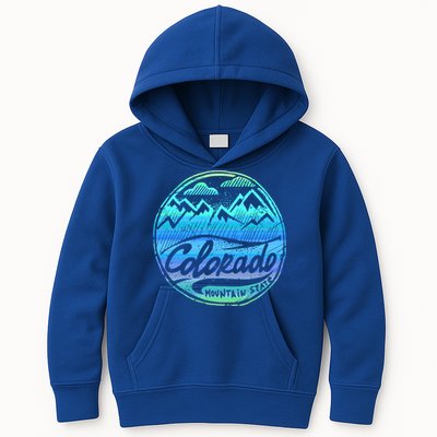 Colorado Mountains Gift Funny Enjoy Colorado Gift Kids Hoodie