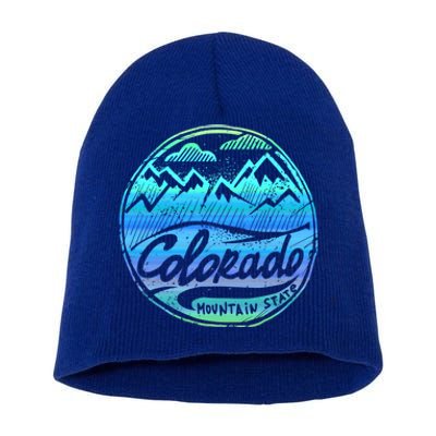 Colorado Mountains Gift Funny Enjoy Colorado Gift Short Acrylic Beanie