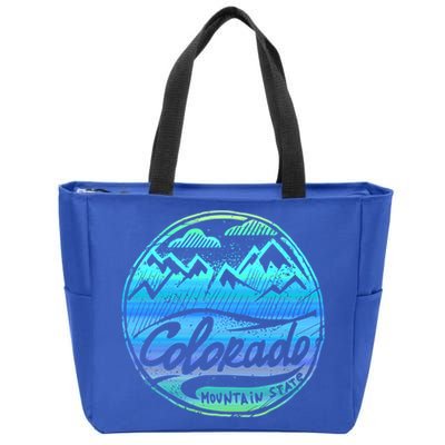 Colorado Mountains Gift Funny Enjoy Colorado Gift Zip Tote Bag