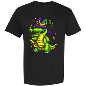 Cute Mardi Gras Alligator Garment-Dyed Heavyweight T-Shirt