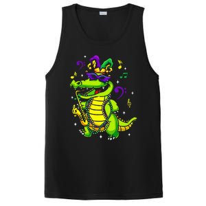 Cute Mardi Gras Alligator PosiCharge Competitor Tank