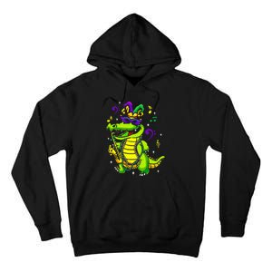 Cute Mardi Gras Alligator Tall Hoodie