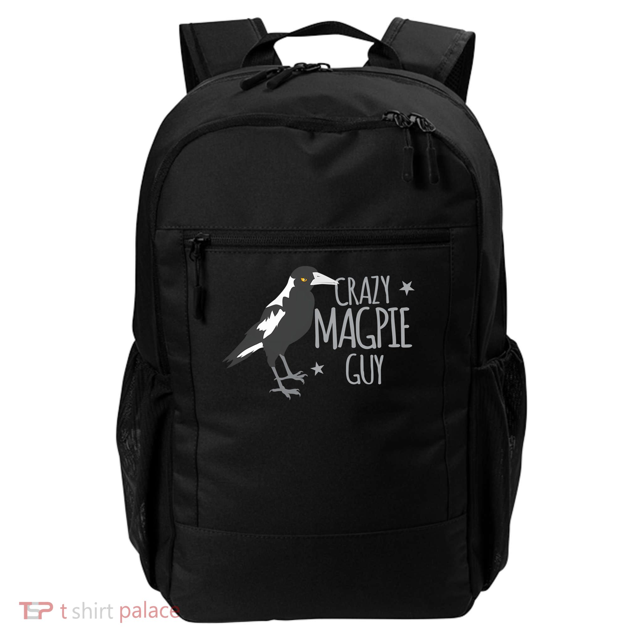 Crazy Magpie Guy T-Shirt Daily Commute Backpack