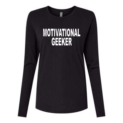 Cr1tter Motivational Geeker Womens Cotton Relaxed Long Sleeve T-Shirt