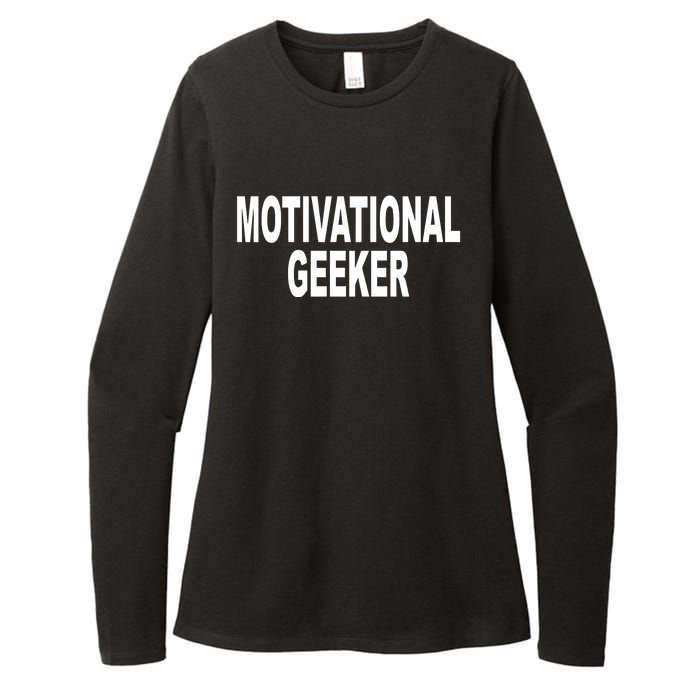 Cr1tter Motivational Geeker Womens CVC Long Sleeve Shirt