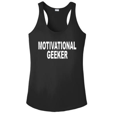 Cr1tter Motivational Geeker Ladies PosiCharge Competitor Racerback Tank