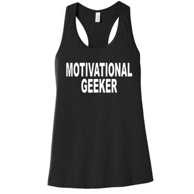 Cr1tter Motivational Geeker Women's Racerback Tank