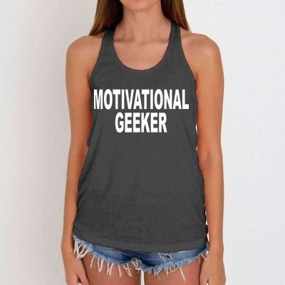Cr1tter Motivational Geeker Women's Knotted Racerback Tank