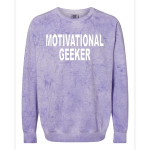 Cr1tter Motivational Geeker Colorblast Crewneck Sweatshirt