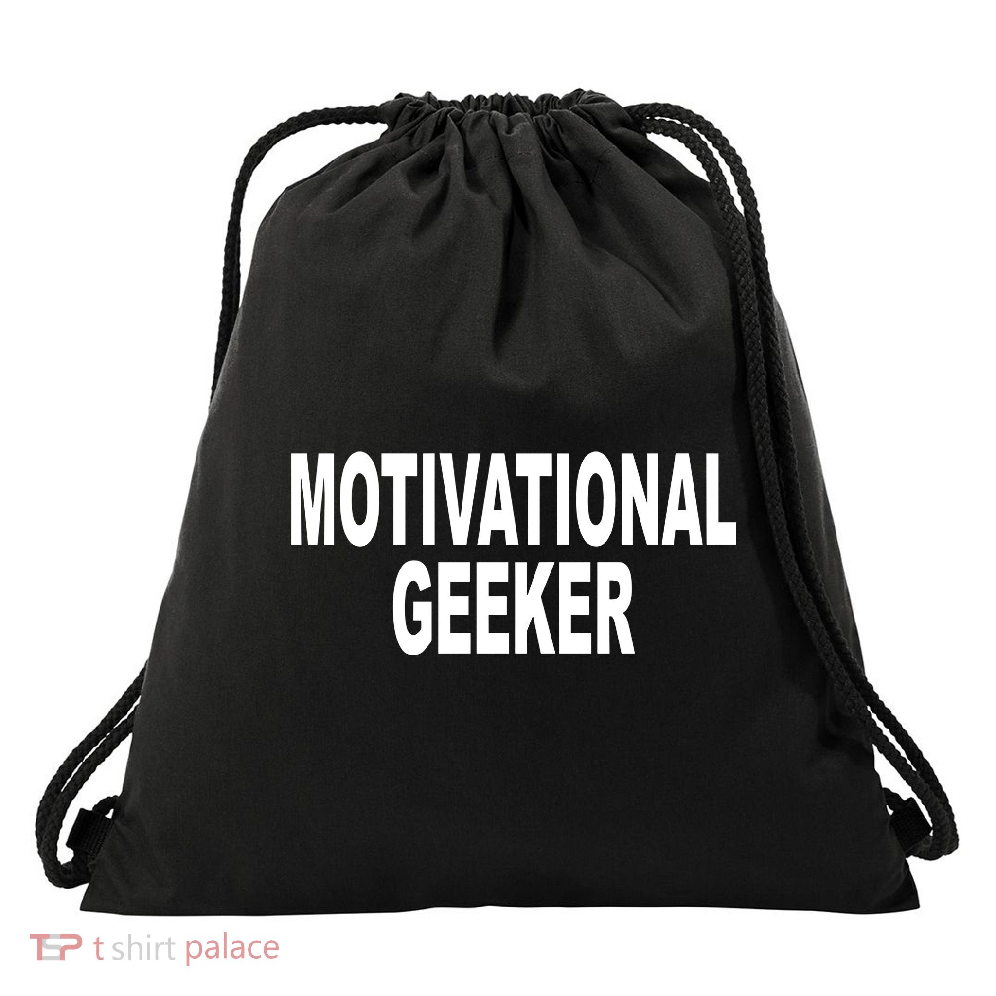 Cr1tter Motivational Geeker Drawstring Bag