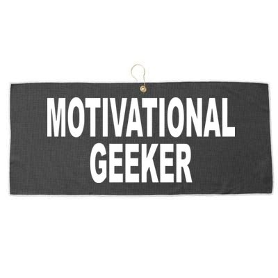 Cr1tter Motivational Geeker Large Microfiber Waffle Golf Towel