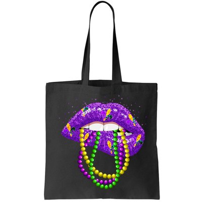 Cool Mardi Gras Glitter Lips Bag