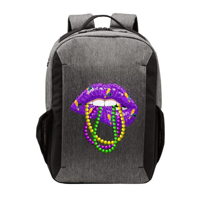 Cool Mardi Gras Glitter Lips Vector Backpack