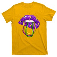 Cool Mardi Gras Glitter Lips T-Shirt