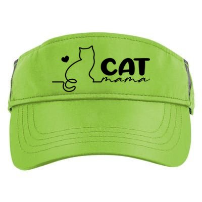 Cat Mama Gift For Cat Mama Cute Cat Mama Gift Adult Drive Performance Visor