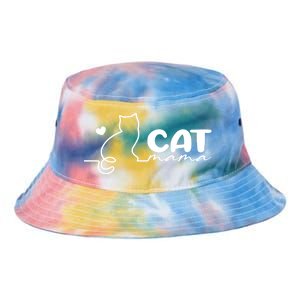 Cat Mama Gift For Cat Mama Cute Cat Mama Gift Tie Dye Newport Bucket Hat