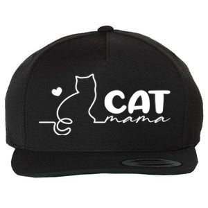 Cat Mama Gift For Cat Mama Cute Cat Mama Gift Wool Snapback Cap