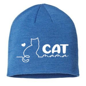 Cat Mama Gift For Cat Mama Cute Cat Mama Gift Sustainable Beanie