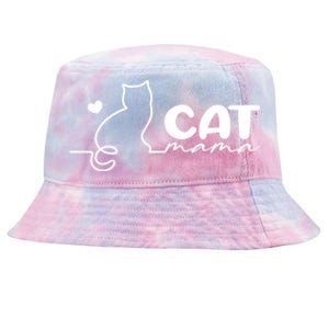 Cat Mama Gift For Cat Mama Cute Cat Mama Gift Tie-Dyed Bucket Hat