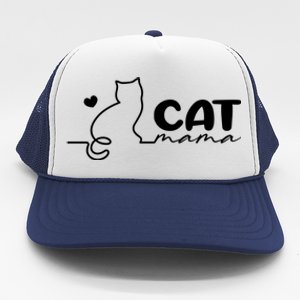 Cat Mama Gift For Cat Mama Cute Cat Mama Gift Trucker Hat