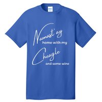 Cheagle Meaningful Gift Funny Namastay For Yoga And Dog Lovers Gift Tall T-Shirt