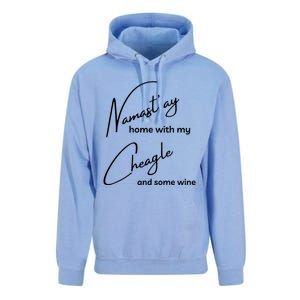 Cheagle Meaningful Gift Funny Namastay For Yoga And Dog Lovers Gift Unisex Surf Hoodie