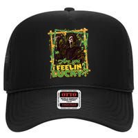 Call Me Ghostface Are You Feelin' Lucky Horror Movie St Patricks Day Lucky Vibe High Crown Mesh Back Trucker Hat