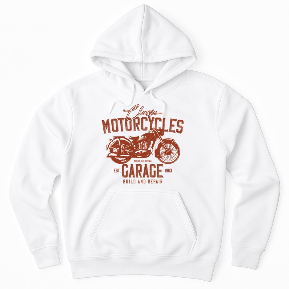 Classic Motorcycle Garage Hoodie
