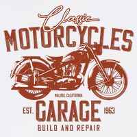 Classic Motorcycle Garage Tall T-Shirt