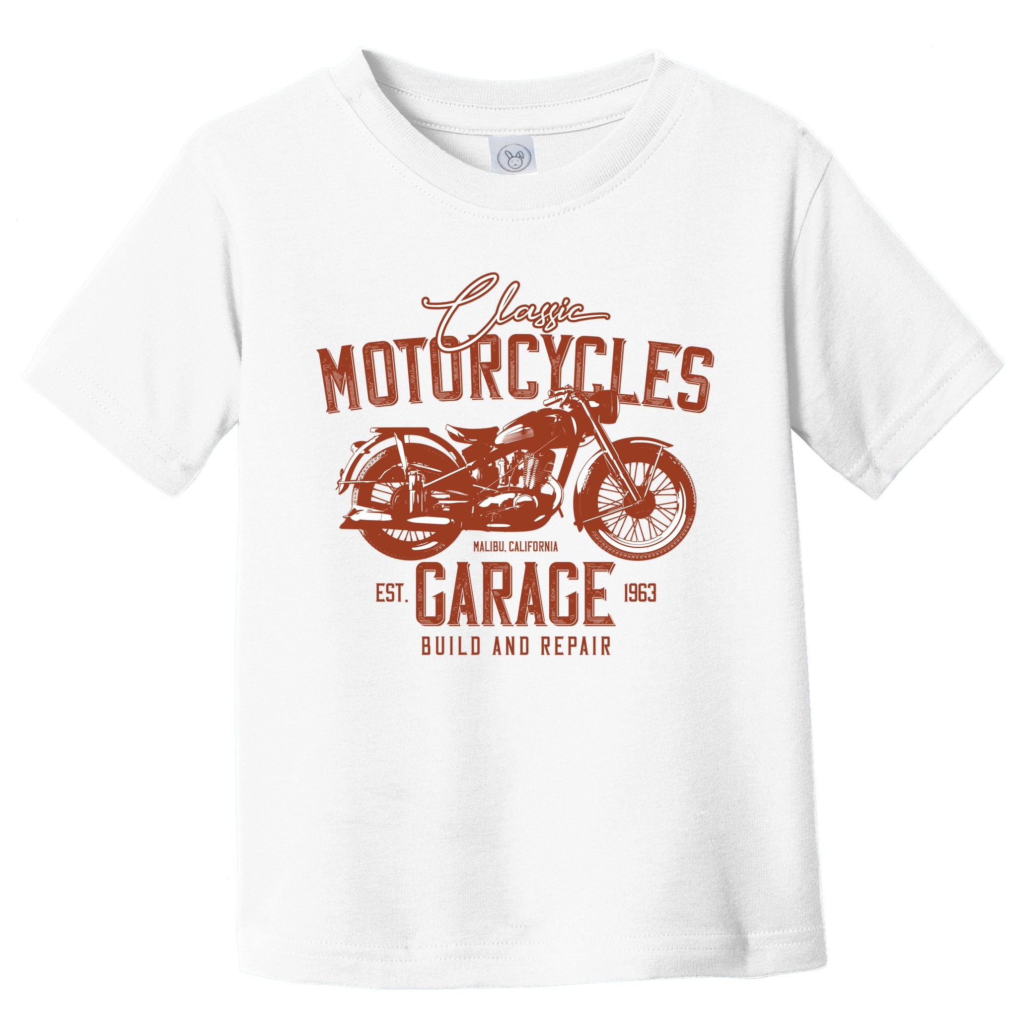 Classic Motorcycle Garage Toddler T-Shirt