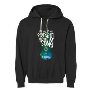 Christian Music Guitar Church Band Love God Garment-Dyed Fleece Hoodie