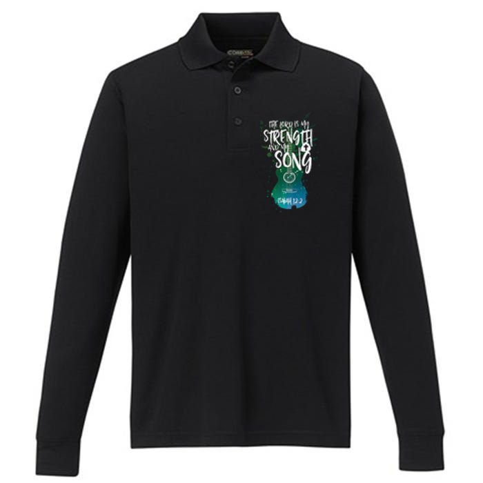 Christian Music Guitar Church Band Love God Performance Long Sleeve Polo