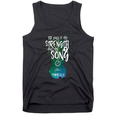 Christian Music Guitar Church Band Love God Tank Top