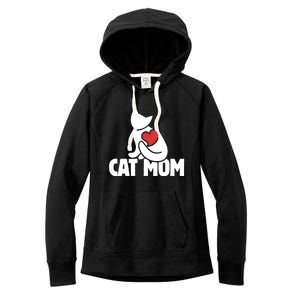 Cat Mom Gift Cats Moms Great Gift Cute Cat Mom Gift Women's Fleece Hoodie