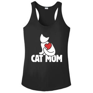 Cat Mom Gift Cats Moms Great Gift Cute Cat Mom Gift Ladies PosiCharge Competitor Racerback Tank